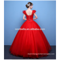 2017 Robes de bal en tulle de couleur différente brillantes Robes de cocktail Red Blue Plum Puffy Ball Gown